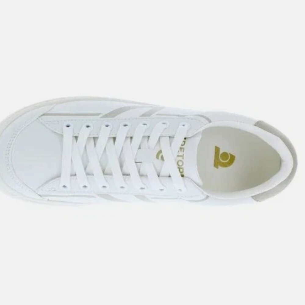 Tretorn Ladies' Hopper Sneaker White/Grey - Picture 5 of 6